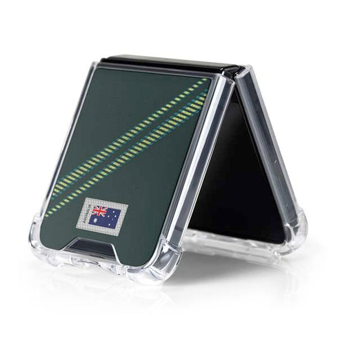 Australia Soccer Flag Galaxy Z Flip5 5G Clear Case